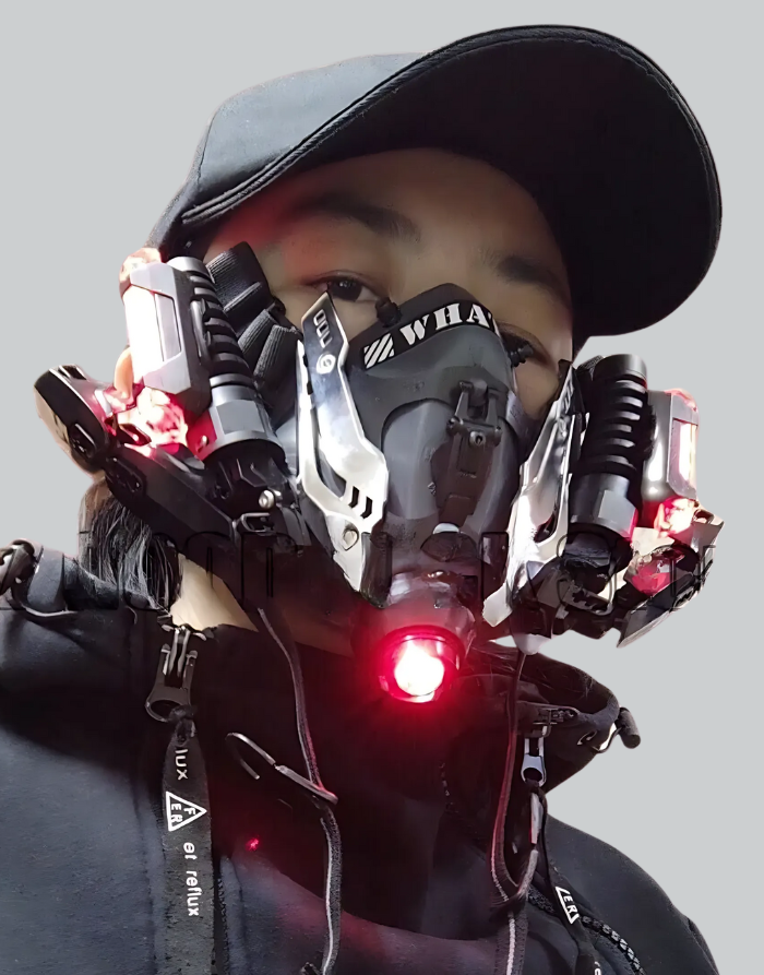 led goggles mask Cyberpunk Led Gas Mask