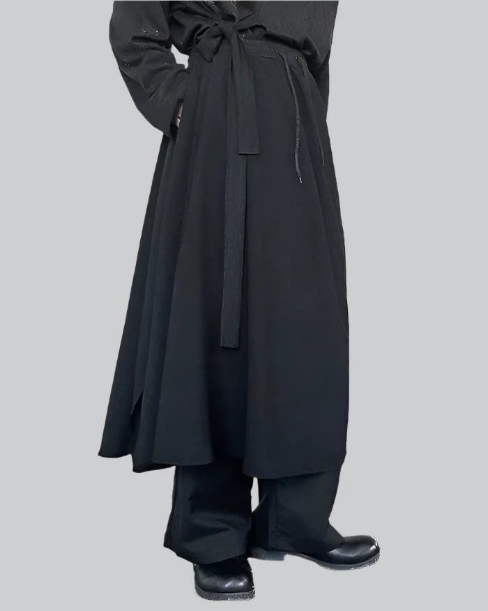 NOT CONVENTIONAL hakama slacks 袴スラックス 黒 NOT CONVENTIONAL hakama slacks 袴スラックス 黒