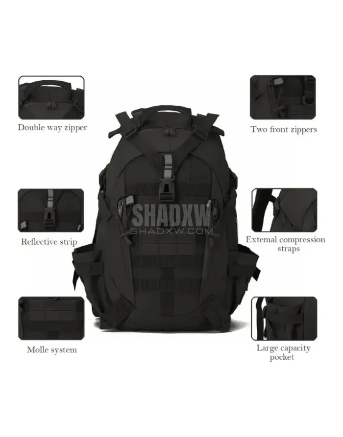 Black Techwear Backpack