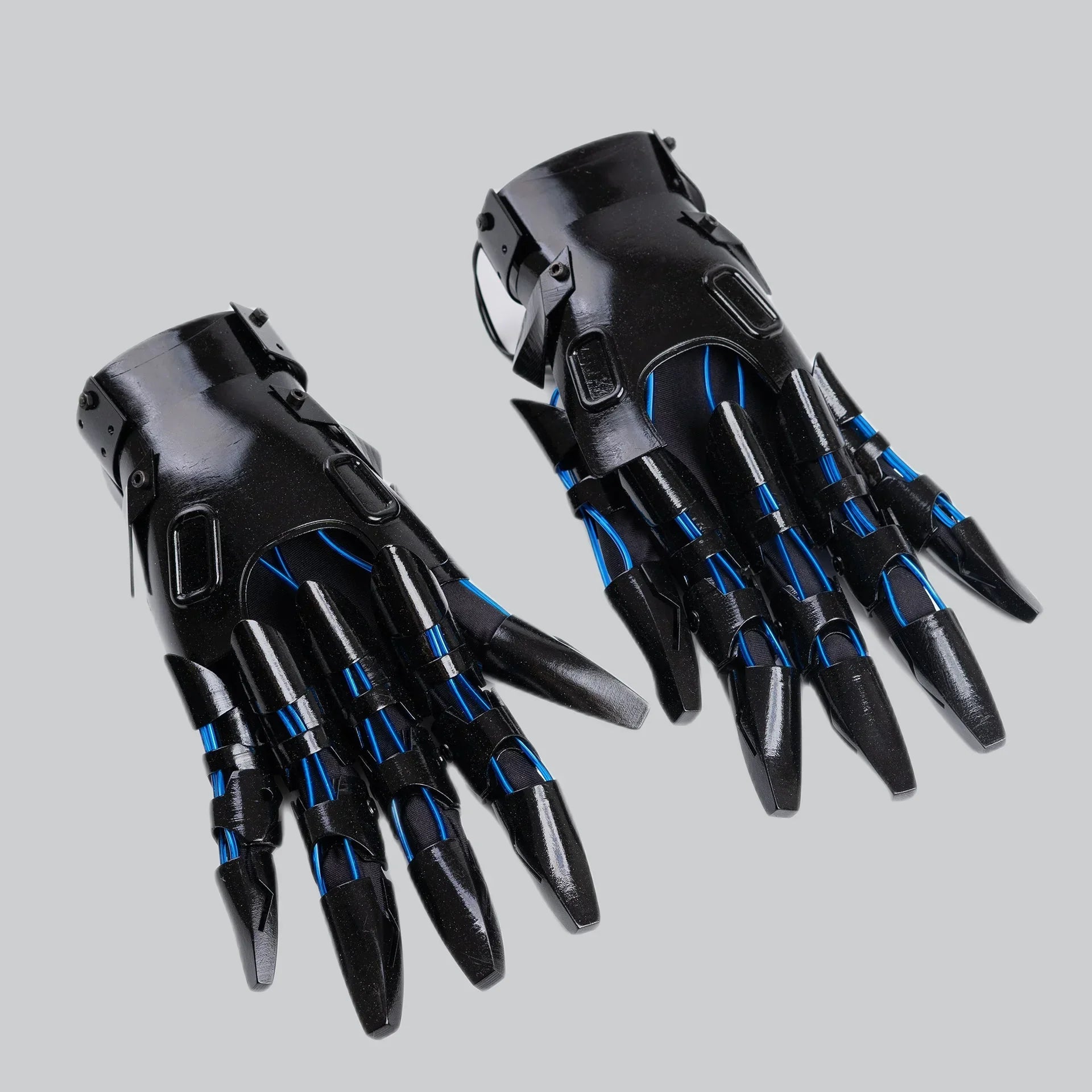 techwear handschuhe Cyberpunk Gloves, Blue
