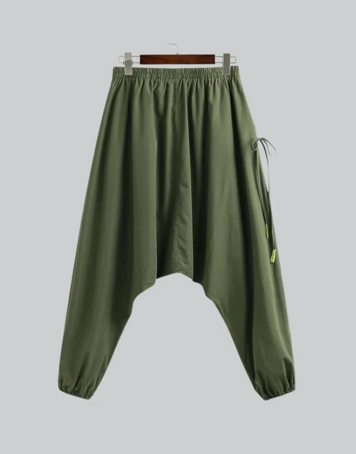 Dark Green Hakama Pants | Techwear