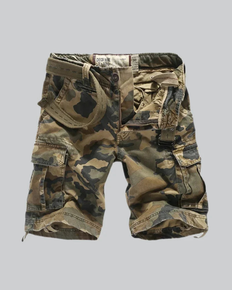 Desert Camo Shorts Mens Techwear - Main Image