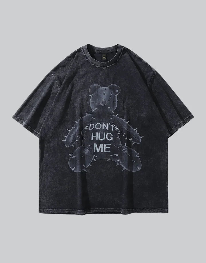 HUG ME. Tシャツ ブラック XLサイズ Don't Hug Me Shirt | Techwear