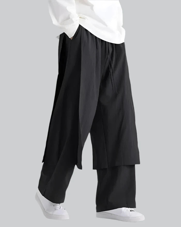 パンツ LUXURY MATERIAL HAKAMA TROUSERS Hakama Linen Pants | Techwear
