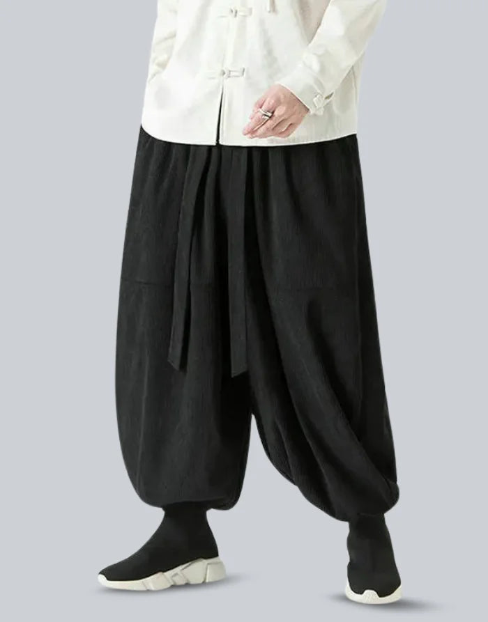 Hakama Pants with Ribbons | Techwear