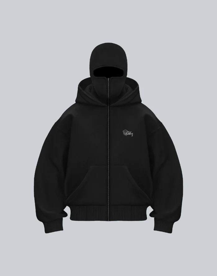 Hoodie with Built-in Balaclava | Techwear Hoodie with Built-in Balaclava | Techwear