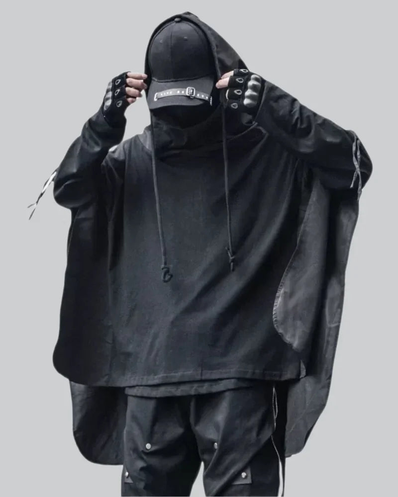 Men Cape Hoodie | Techwear
