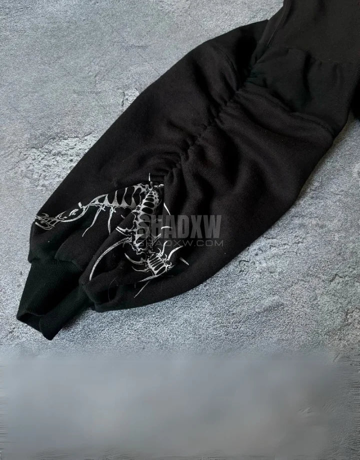 Oversized Goth Hoodie