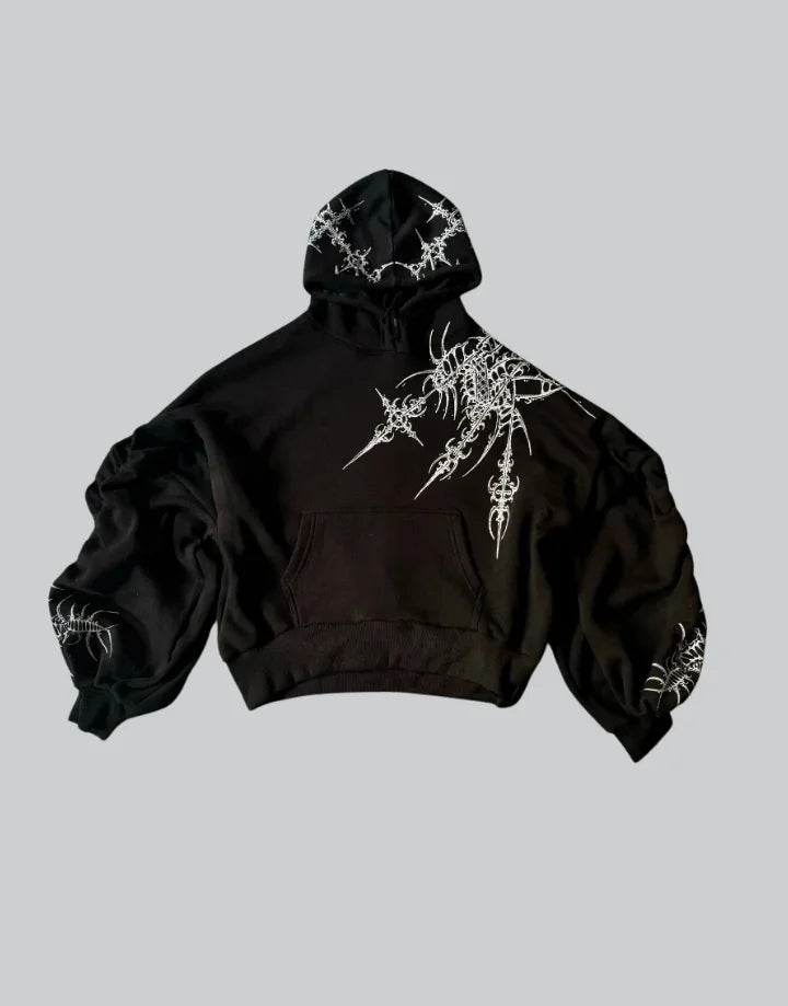 Oversized Goth Hoodie | Techwear