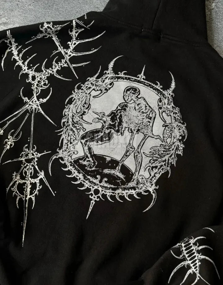 Oversized Goth Hoodie