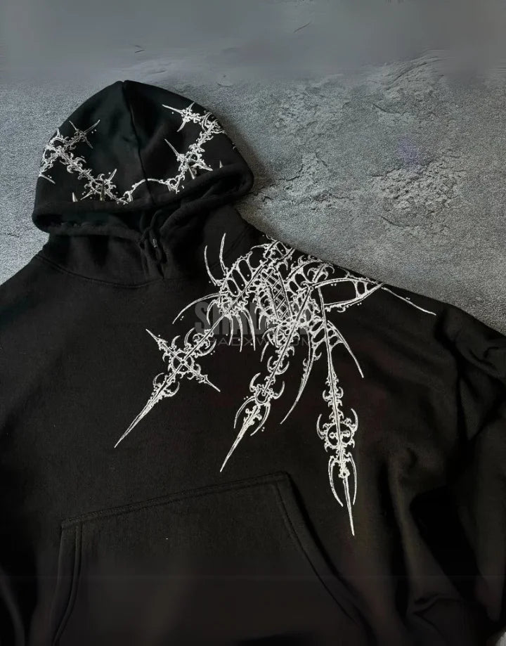 Oversized Goth Hoodie