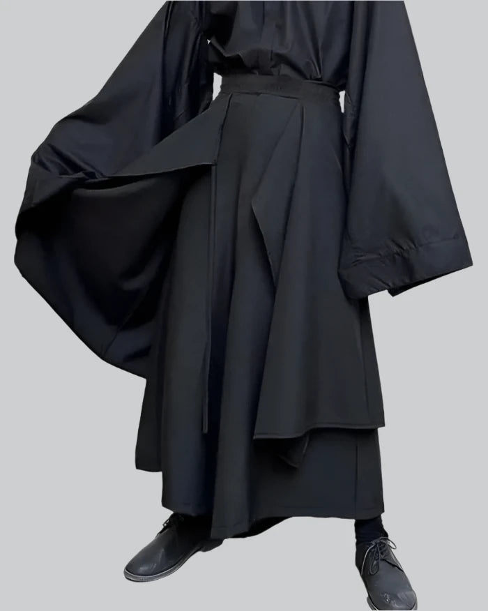 パンツ NOT CONVENTIONAL tuck pleats hakama pant Pleated Hakama Pants | Techwear
