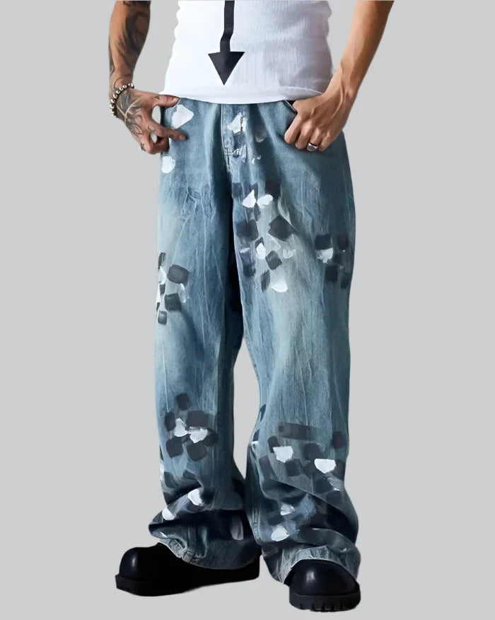 Printed Jeans Y2K | Techwear