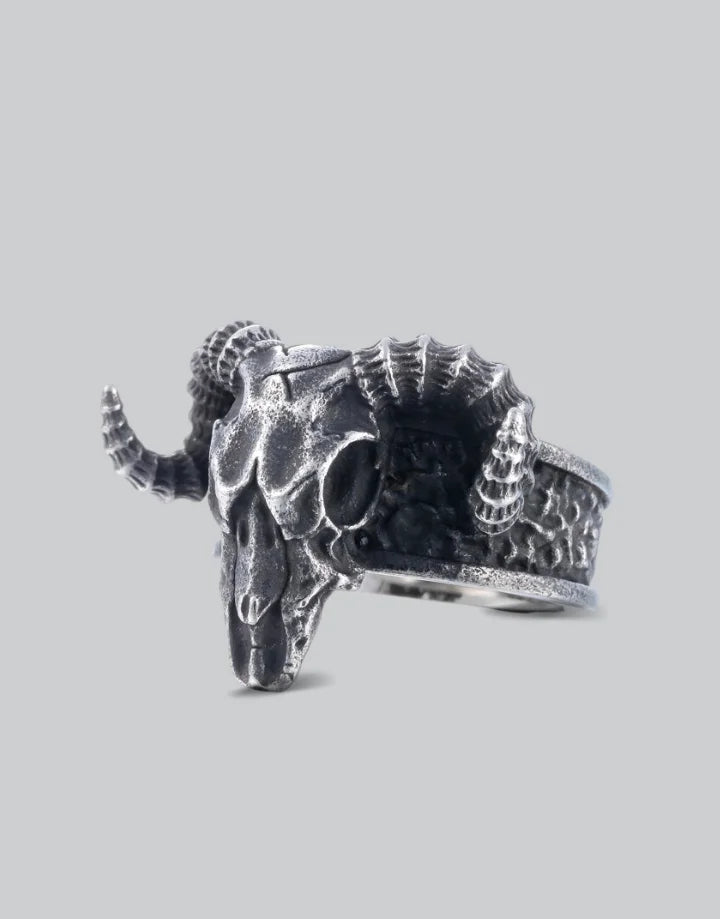 Ram Skull Ring | Techwear