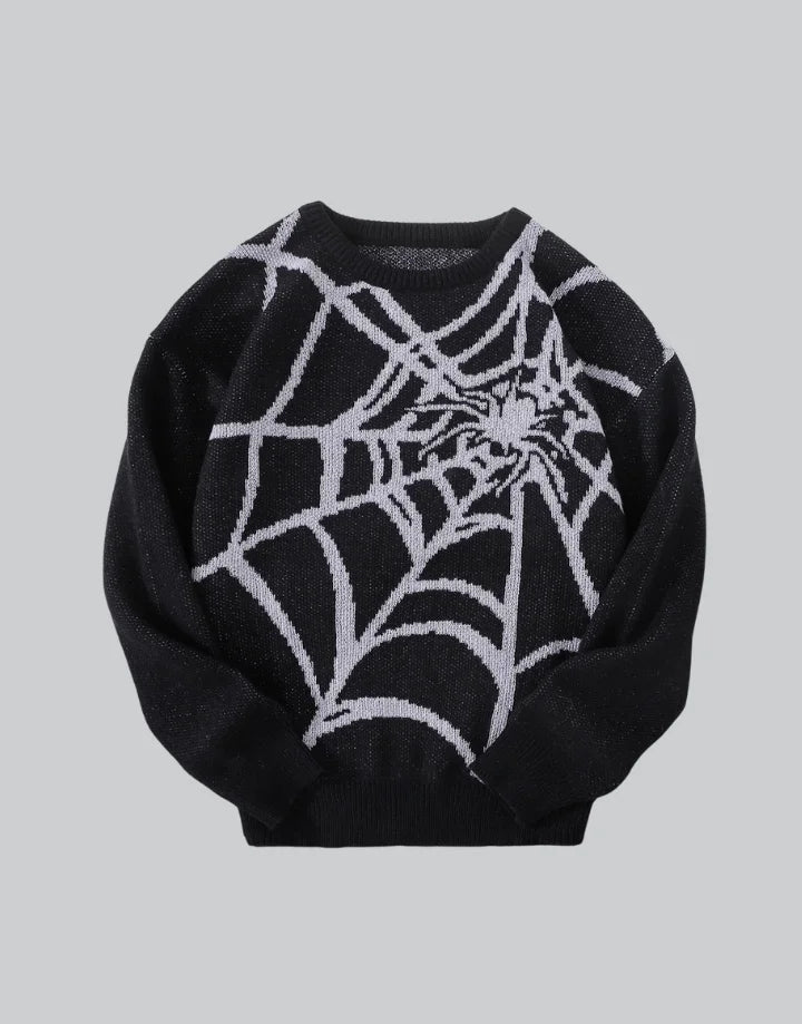 TKKMR♡ Spider Knit Sweater | Techwear