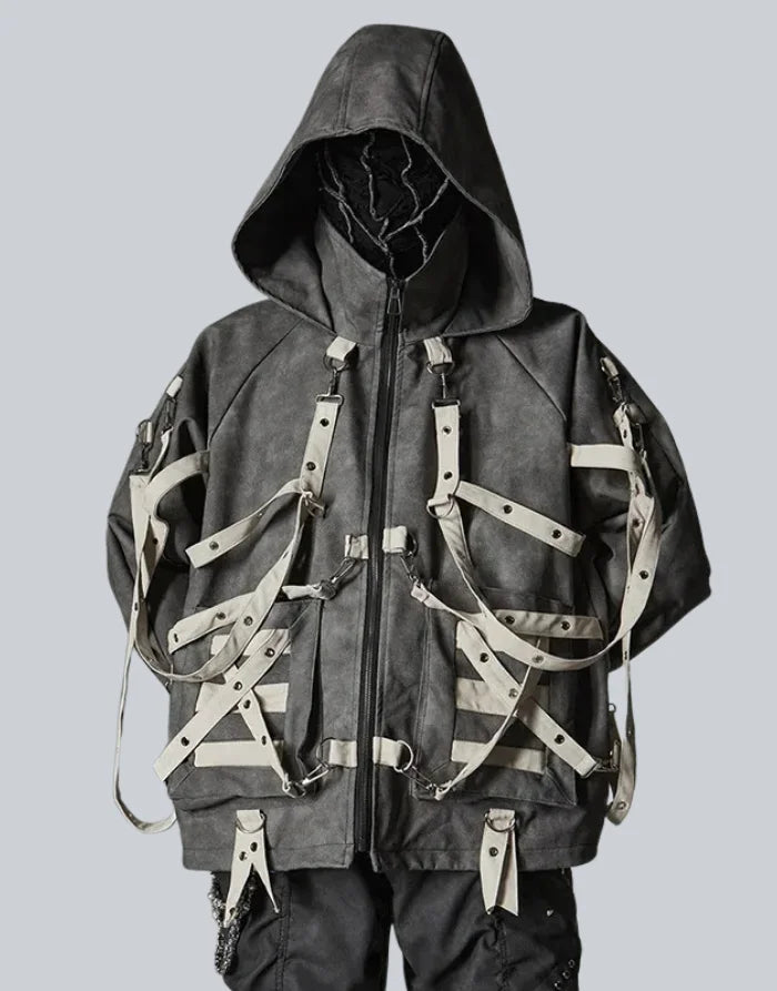 ジャケット・アウター archive hoodie leather jacket darkwear MEN LEATHER HOODIE- OLIVE GREEN – DaRucci Leather
