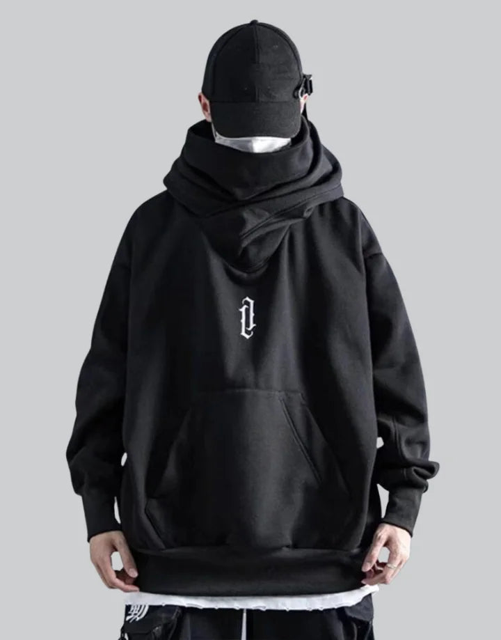 Hooded turtleneck hot sale