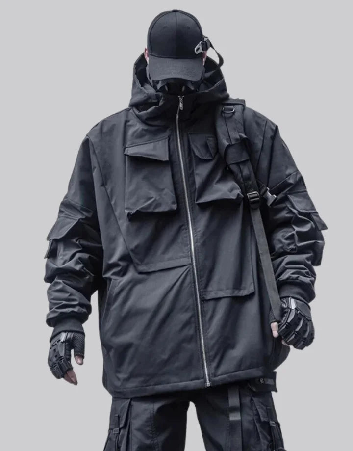 Turtleneck Zip Up Jacket Techwear