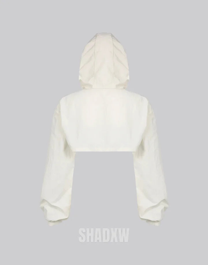White Turtleneck Crop Top