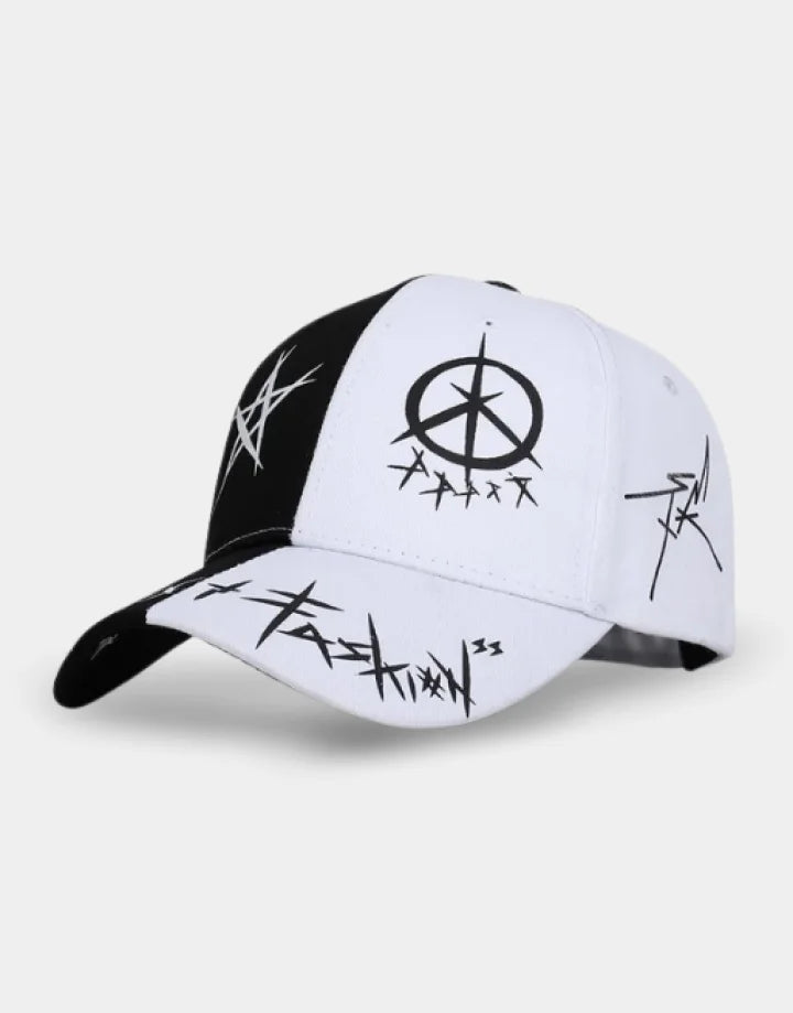Black and White Cap Techwear