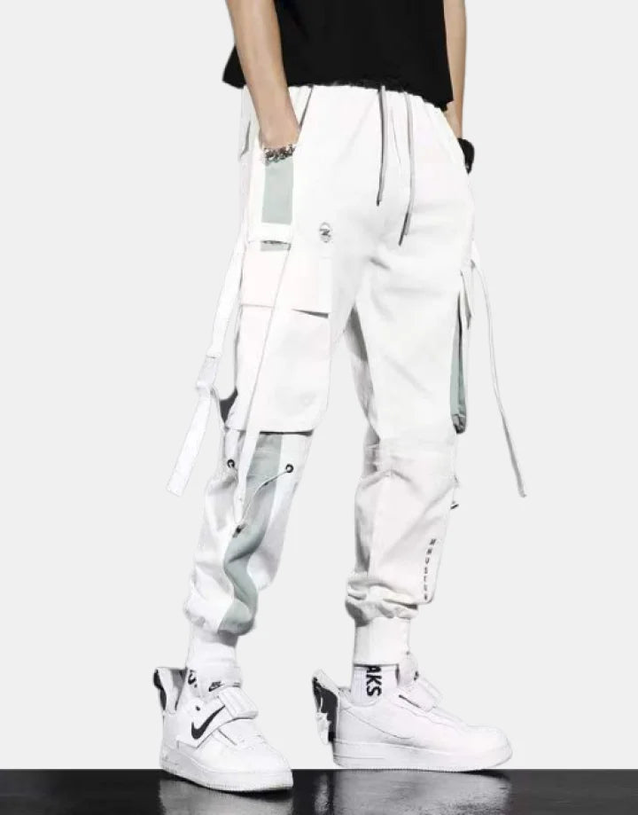 Streetwear White Pants Techwear
