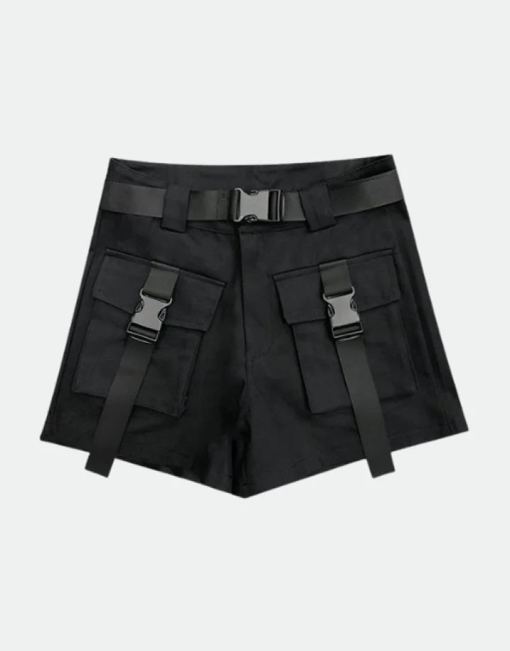 パンツ THEREDTHREAD S pocket pants short black THEREDTHREAD S pocket pants short