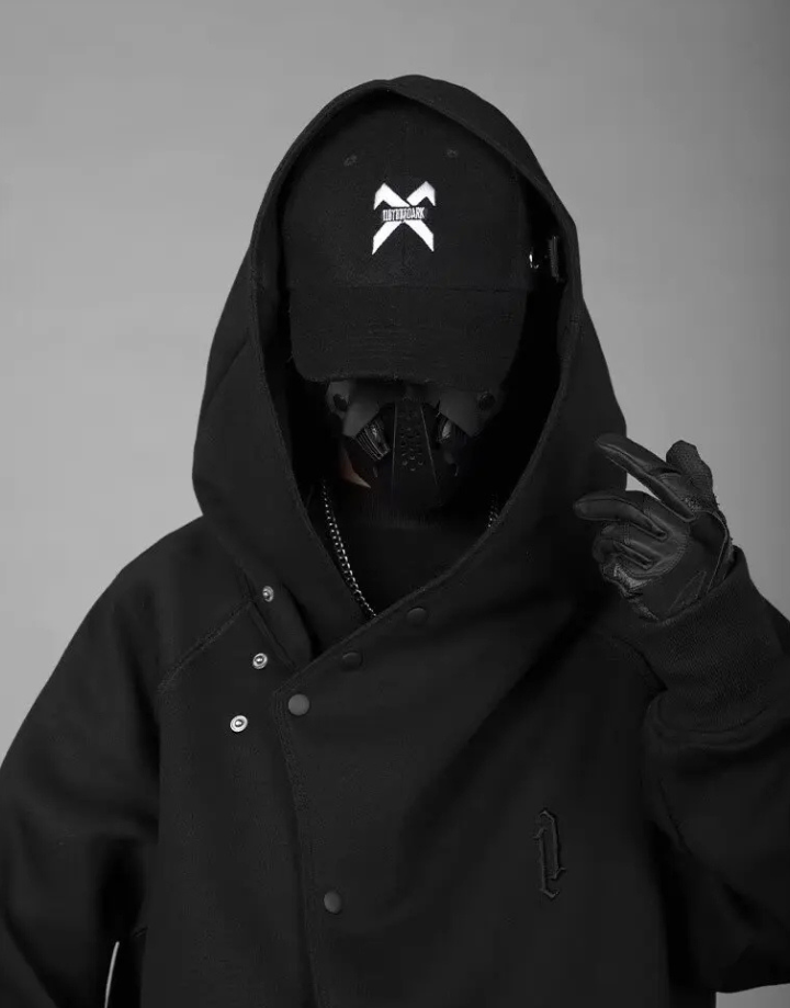 Cyberpunk-Ninja-Kapuzenpullover