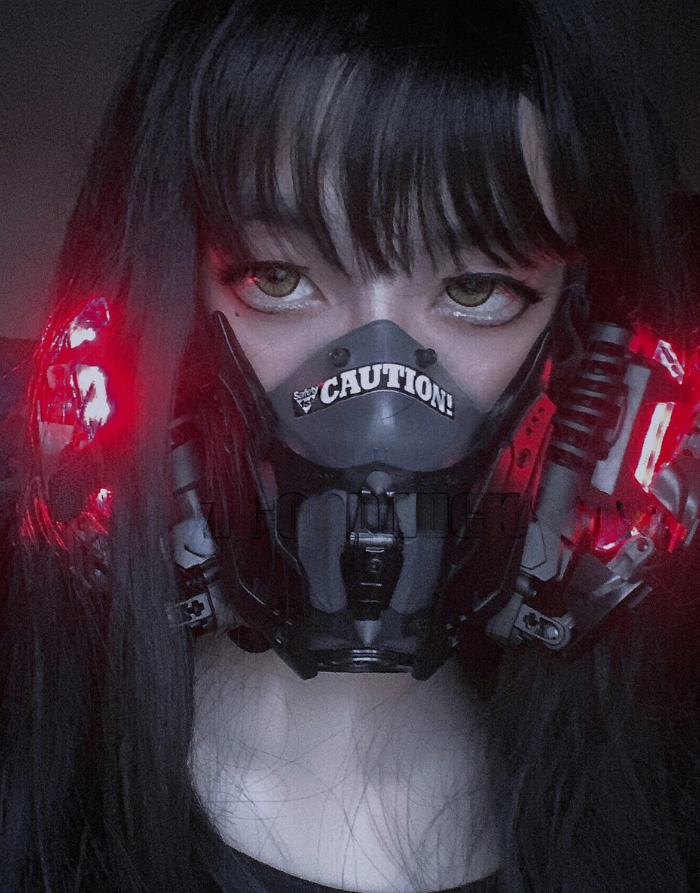 Cyberpunk Led Gas Mask