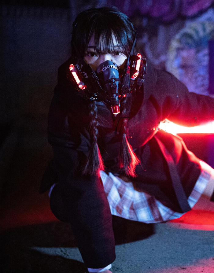 Cyberpunk Led Gas Mask