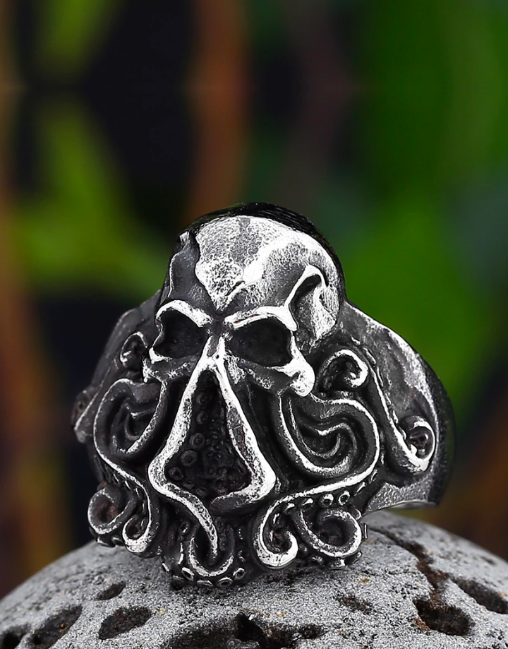 Octopus Skull Ring