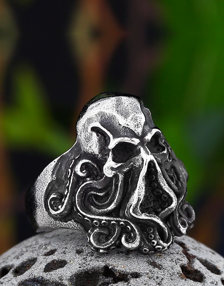 Octopus Skull Ring