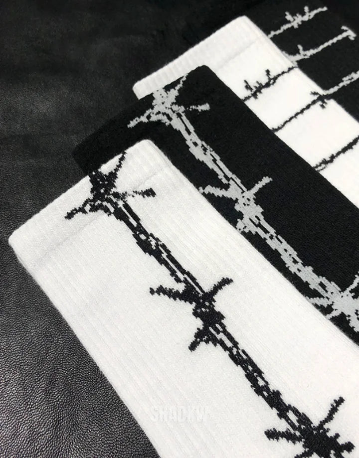 Barbed Wire Socks