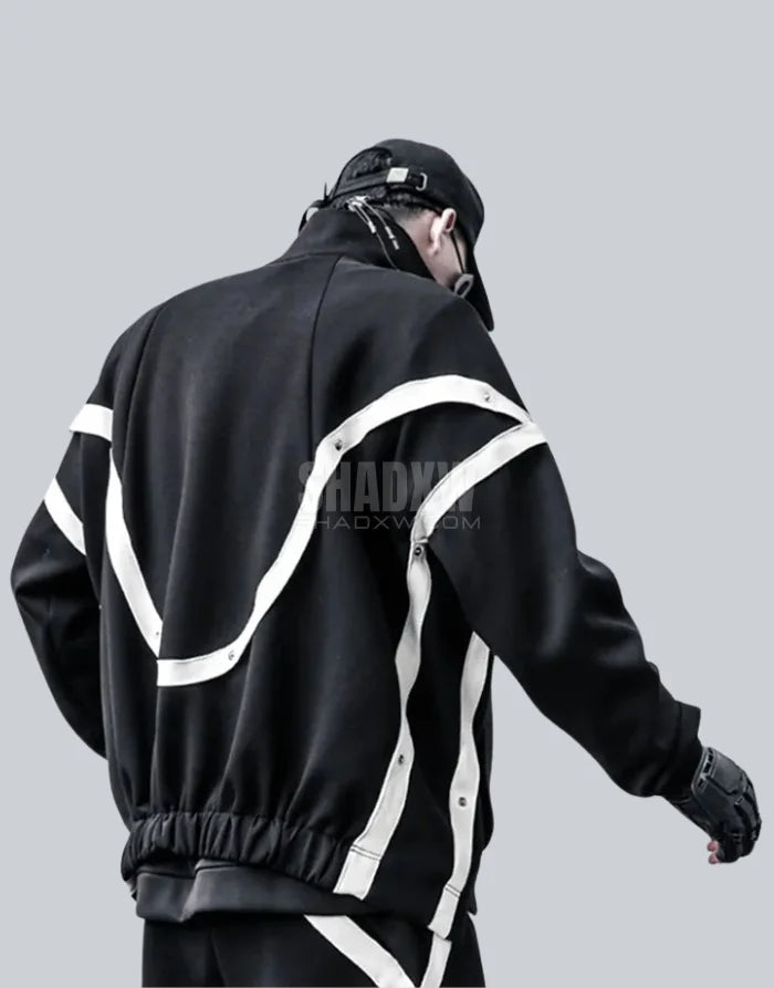 Black and White Techwear Jacket