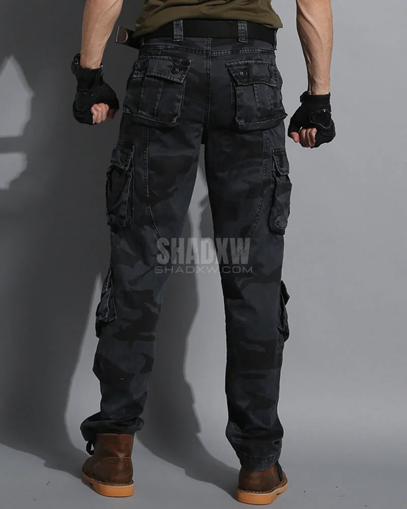 Black Camouflage Pants