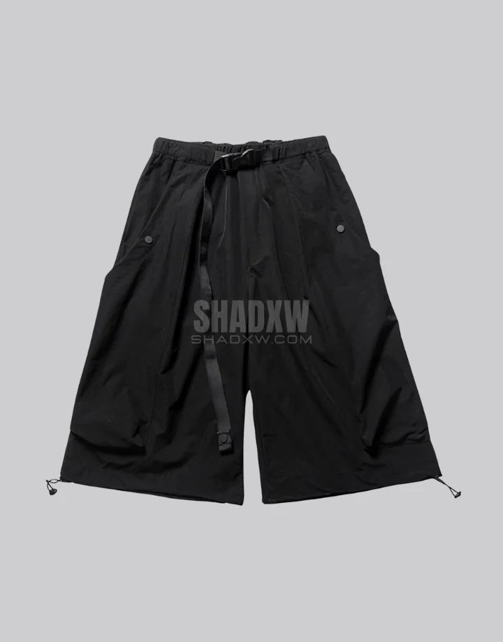 Black cargo shorts