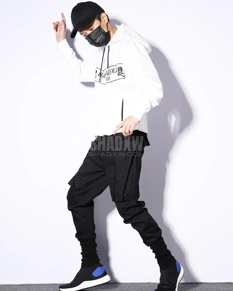 Black Slim Cargo Pants