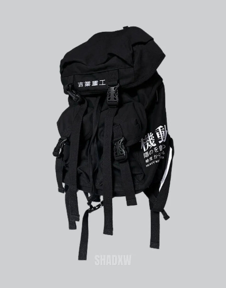 Black Techwear Backpack