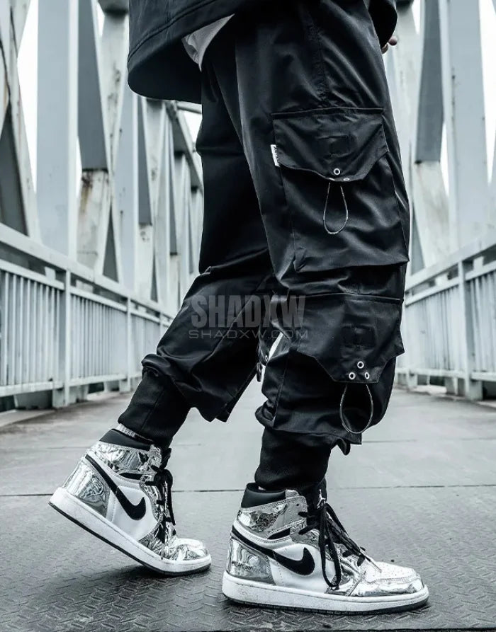 Black Techwear Cargo Pants