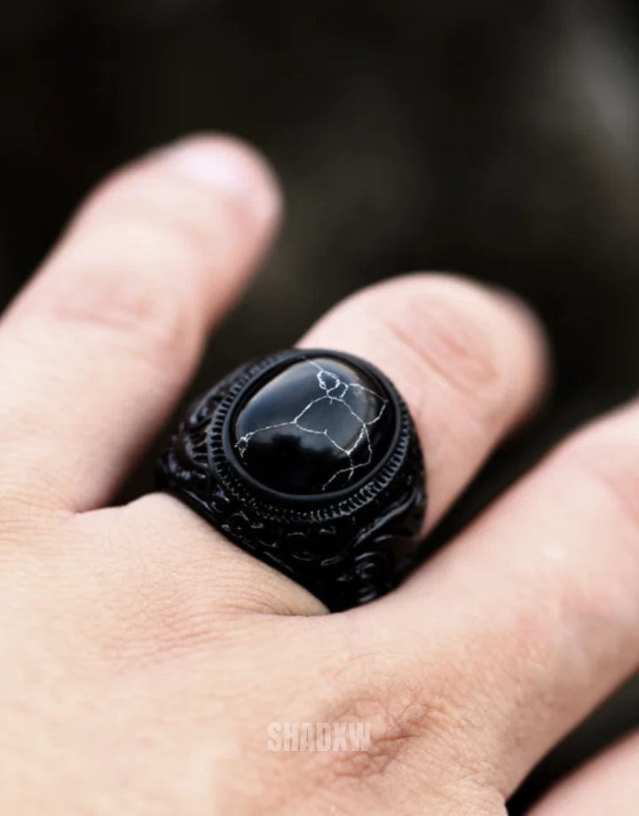 Black Turquoise Ring