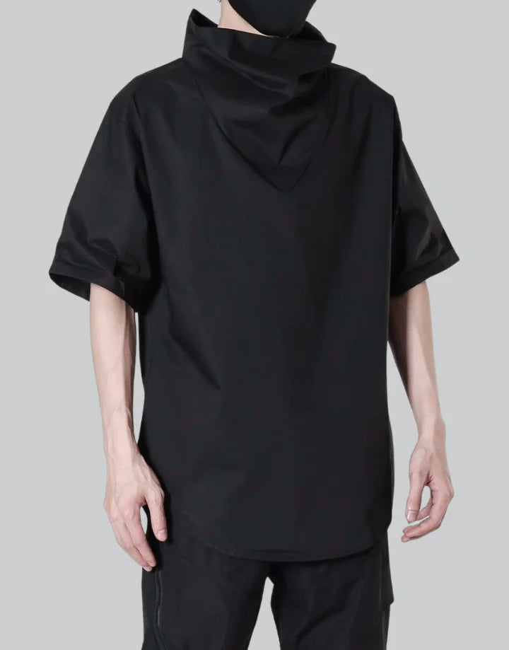 Black Turtleneck T Shirt