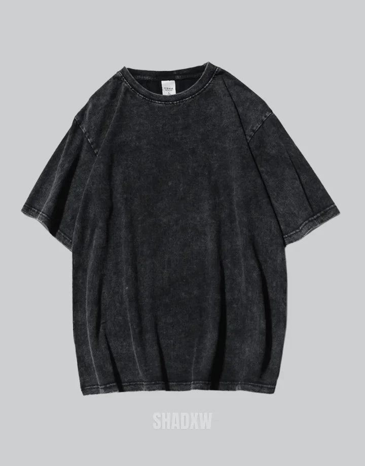 Black Washed Oversized T Shirt