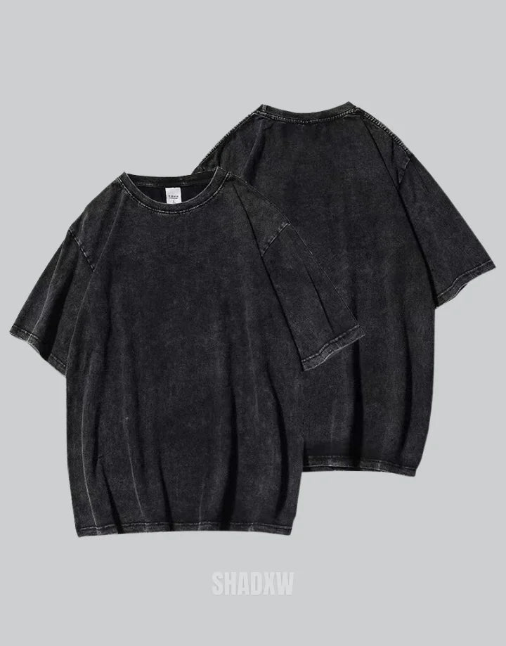 Black Washed Oversized T Shirt