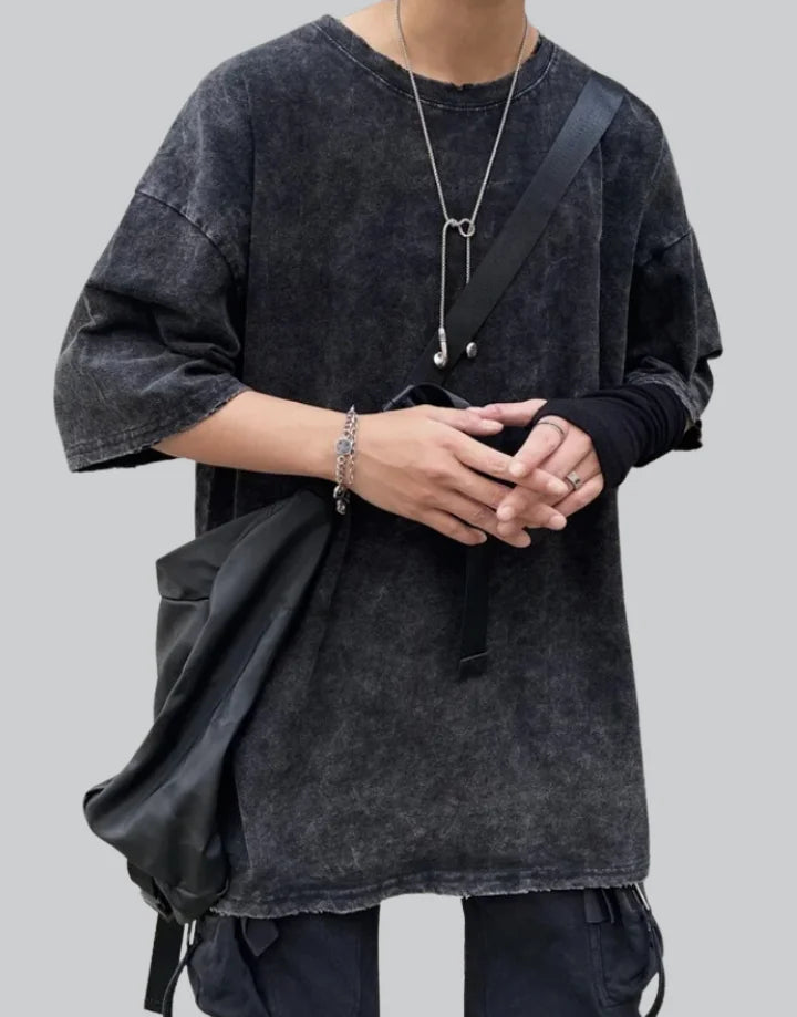 Black Washed Oversized T Shirt