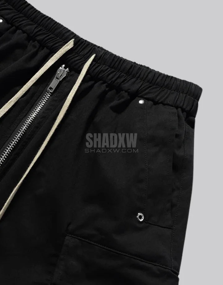 Black Zipper Shorts