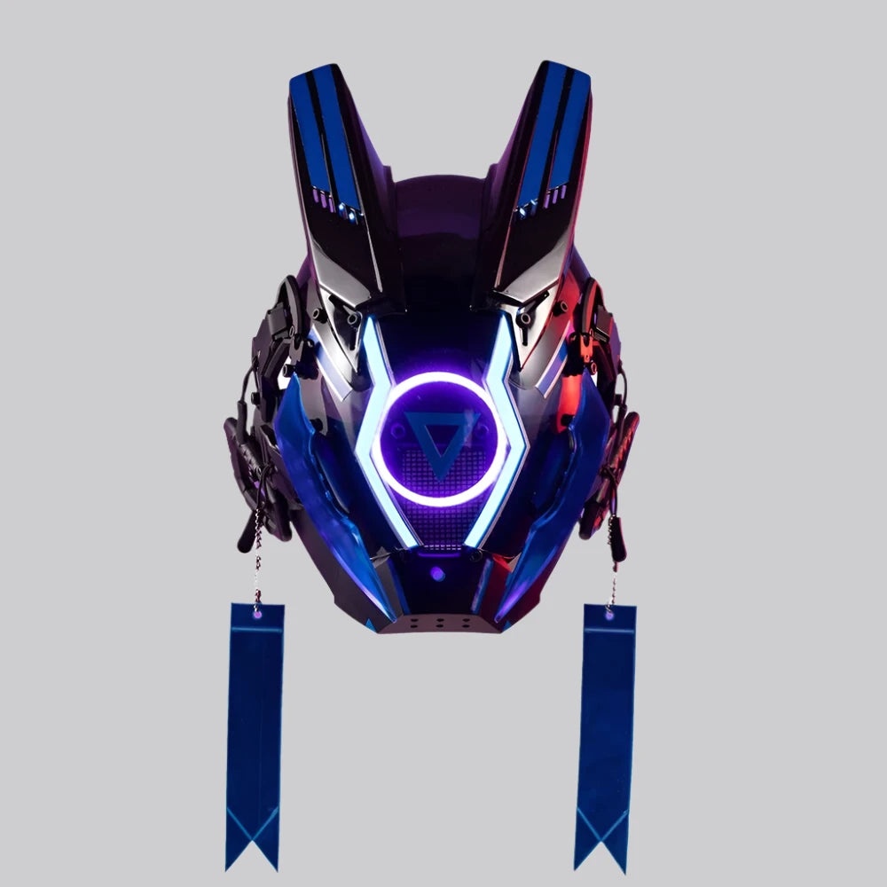 Blue Cyberpunk Helmet