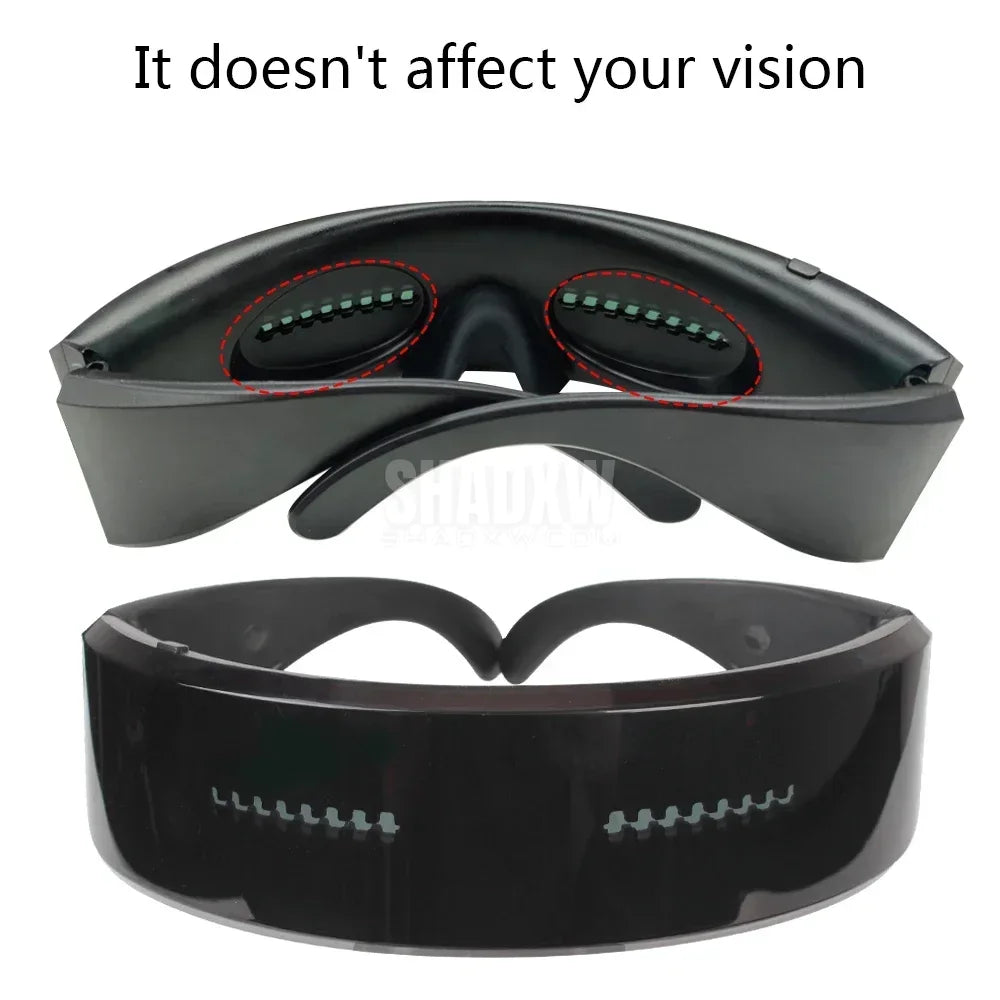 Bluetooth LED Cyberpunk Glasses