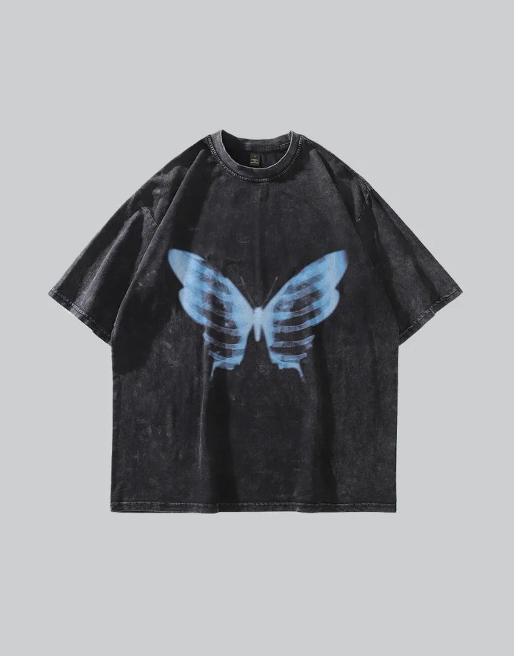 Butterfly Skull Shirt | Techwear