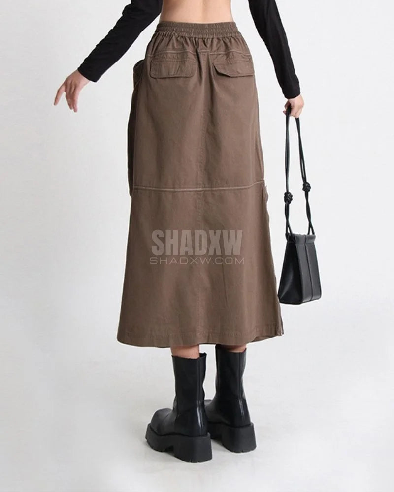 Cargo Skirt With Pockets