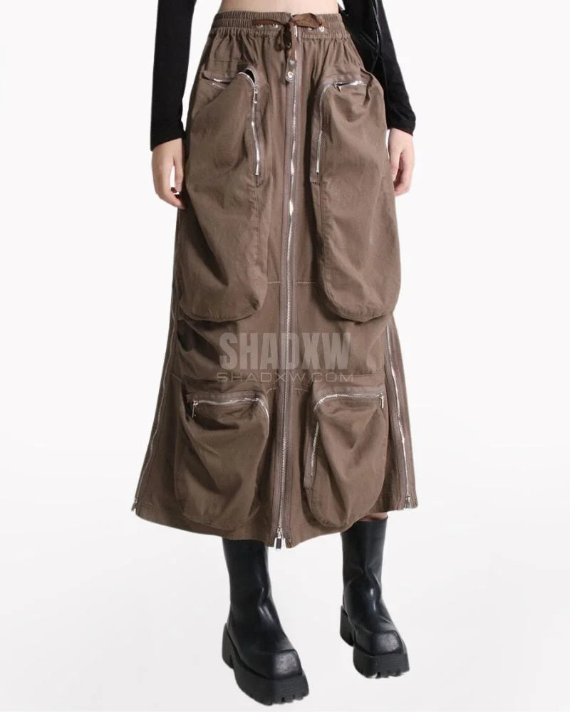 Cargo Skirt With Pockets