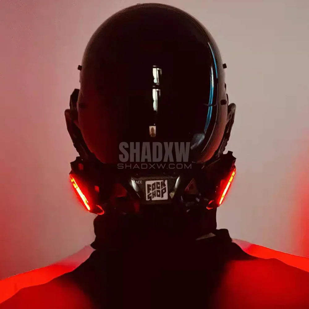 Dystopian Helmet LED